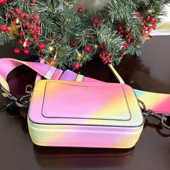 Mⓐ:rc Jac0b Rainbow Snapshot Pink Crossbody Camera Bag - Picture 7 of 8